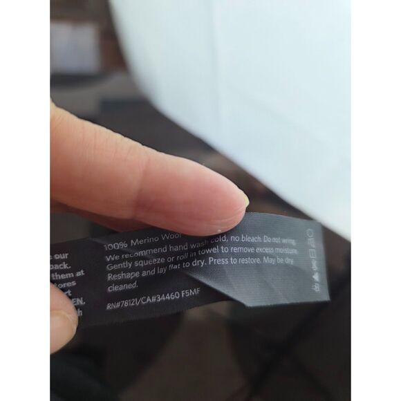 NWT Eileen Fisher Black Bateau Neck 100% Wool Knit Tunic Sweater size XL - Picture 9 of 9